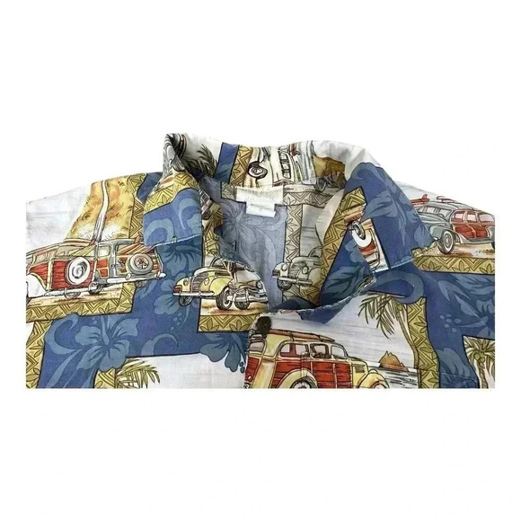 MATT RIDER HAWAIIAN SHIRT MEN'S S - LAGUNA BEACH, CALIFORNIA - MADE IN USA Cars - Picture 12 of 13